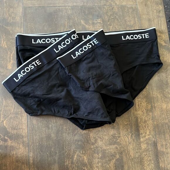 LACOSTE Men's 3pk. Regular-Fit Stretch Logo Band Briefs - Picture 7 of 14